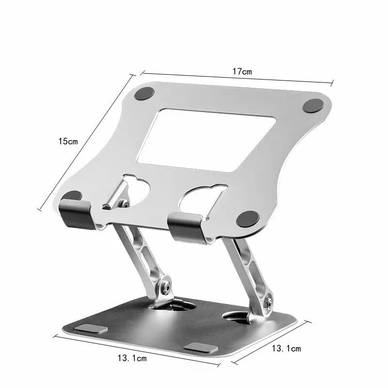 Adjustable Aluminum Alloy Laptop Tablet Stand Portable Folding Cooling Holder Support Desk Stand for Devices up to 43cm P16
