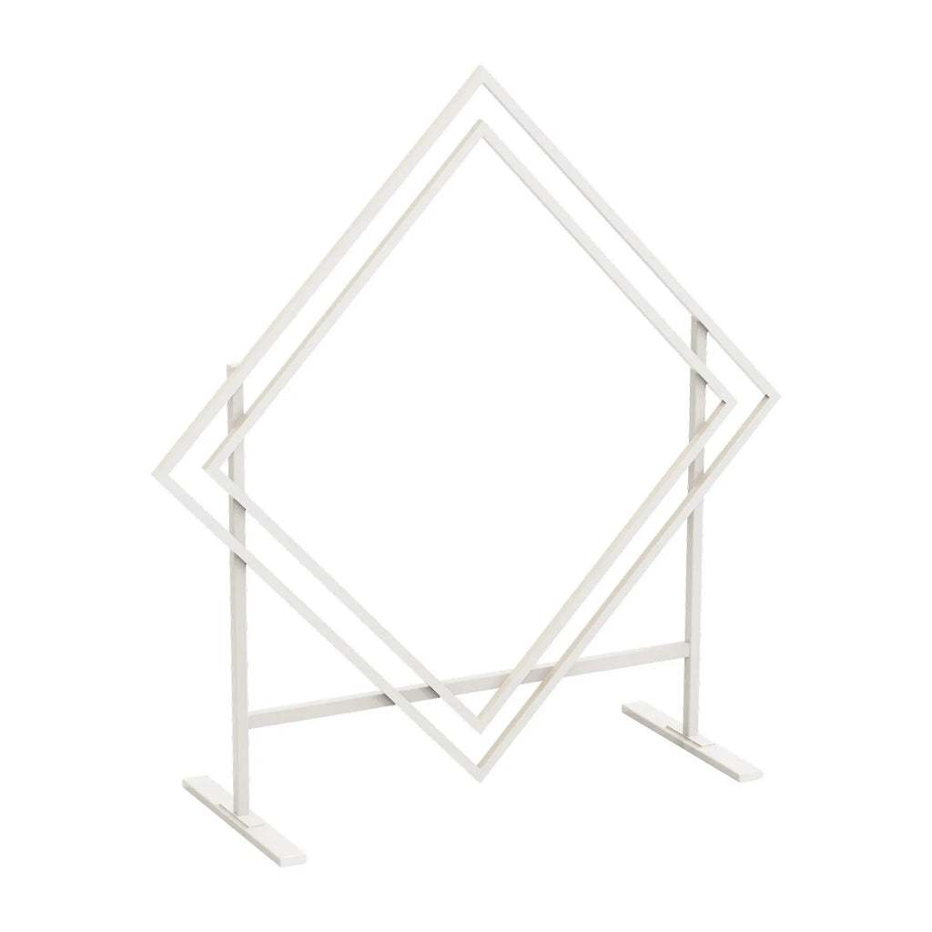 Wedding Arch Frame Ceremony Backdrop Stand Heavy Duty Suitable for Floral and Balloon Decorations Photo Backdrop White 145x51x208