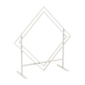 Wedding Arch Frame Ceremony Backdrop Stand Heavy Duty Suitable for Floral and Balloon Decorations Photo Backdrop White 145x51x208