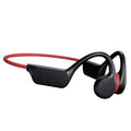 Wireless Bone Conduction Sports Headphones Bluetooth IPX8 Waterproof Earphones with MP3 Player 32GB Music Headset Black Red