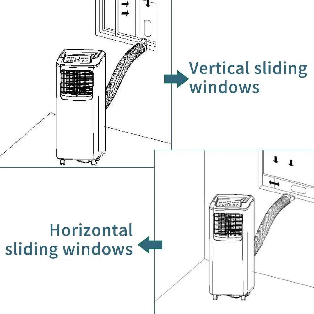7000BTU 2.05kW Portable Air Conditioner White with Remote Control