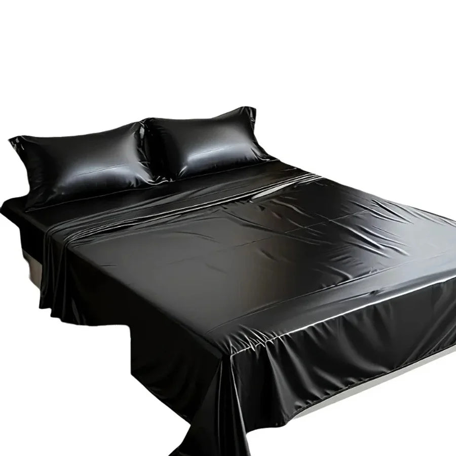 Reusable Waterproof Bed Sheet Oil Resistant Adult Massage Sheet Couples Bedding Cover Black 130×220cm