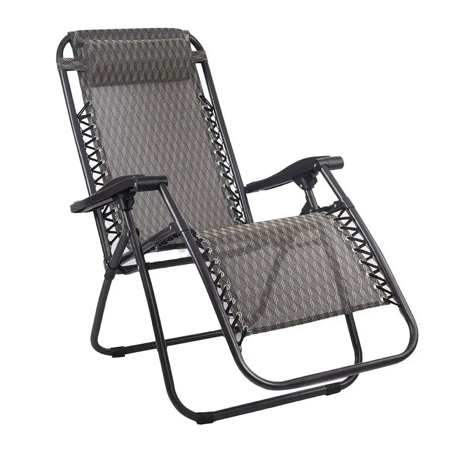 Zero Gravity Chair Portable Foldable Reclining Lounge chair For Outdoor, Camping, Beach Grey  94 x 66cm