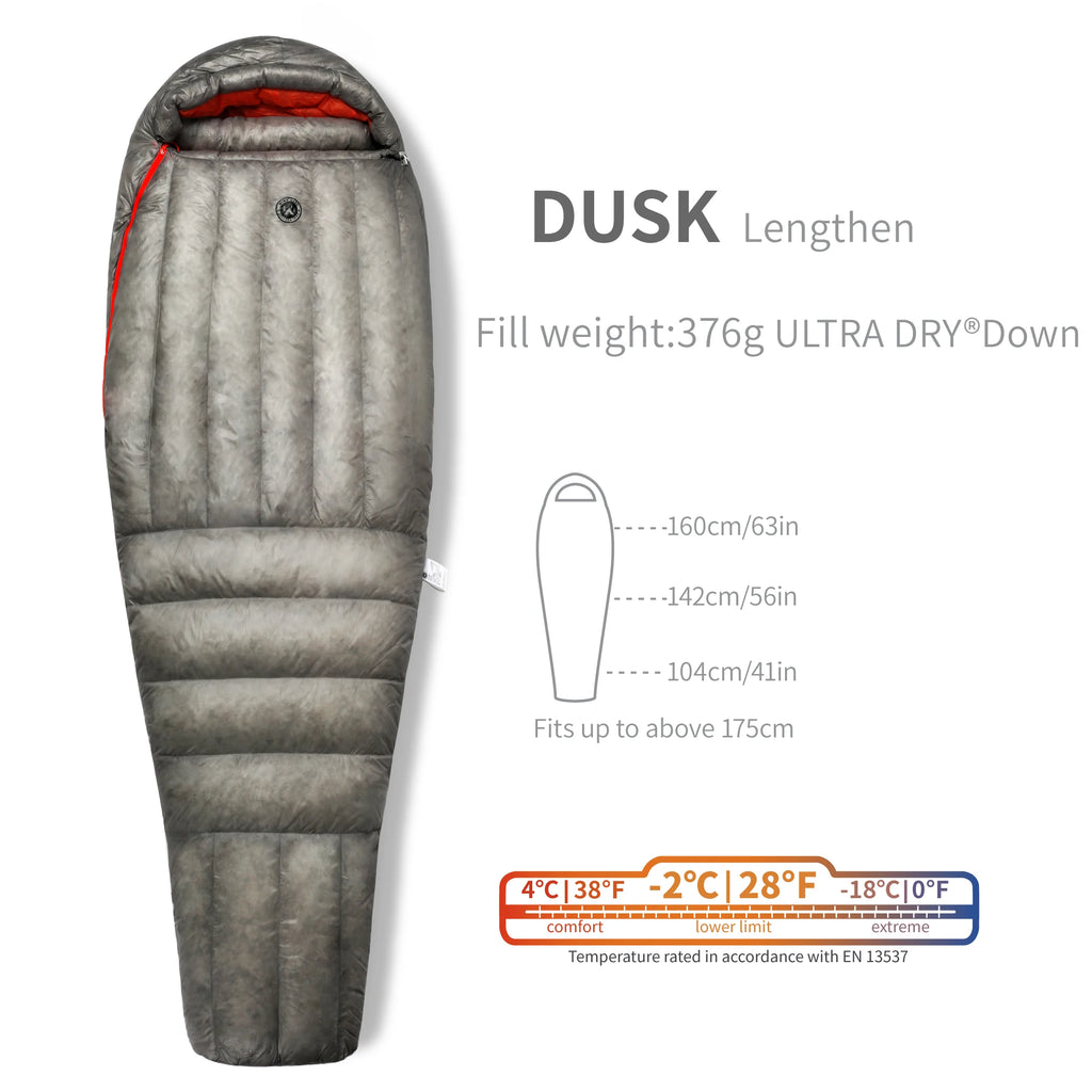 Wind Hard DUSK Ultralight 800FP Duck Down Sleeping Bag 210x82cm 3 Season Mummy Sleeping Bag for Camping and Hiking