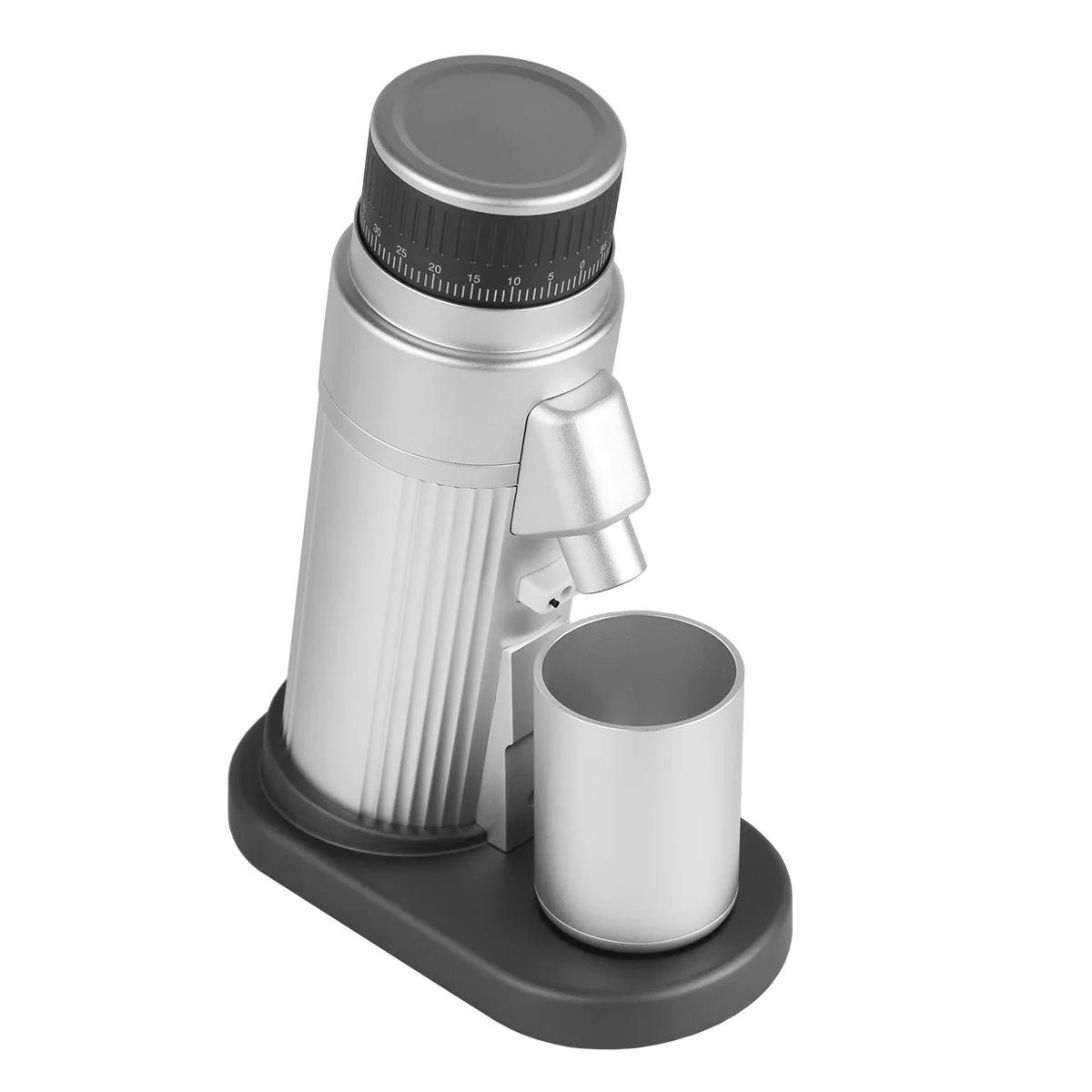 RS22 Electric Coffee Grinder Hand Brew Espresso Grinder Single Dose Coffee Bean Mill Shuangpin Silver