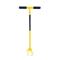 Garden Soil Aerator Lawn Hole Puncher Soil Loosening Tool Grass Aeration Spike Tool Yellow Black 97 × 30cm