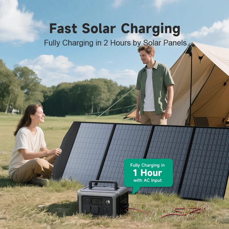 600W Portable Power Station 299Wh LiFePO4 Solar Generator 1200W Surge AC Outlets Camping RV Home Backup AU