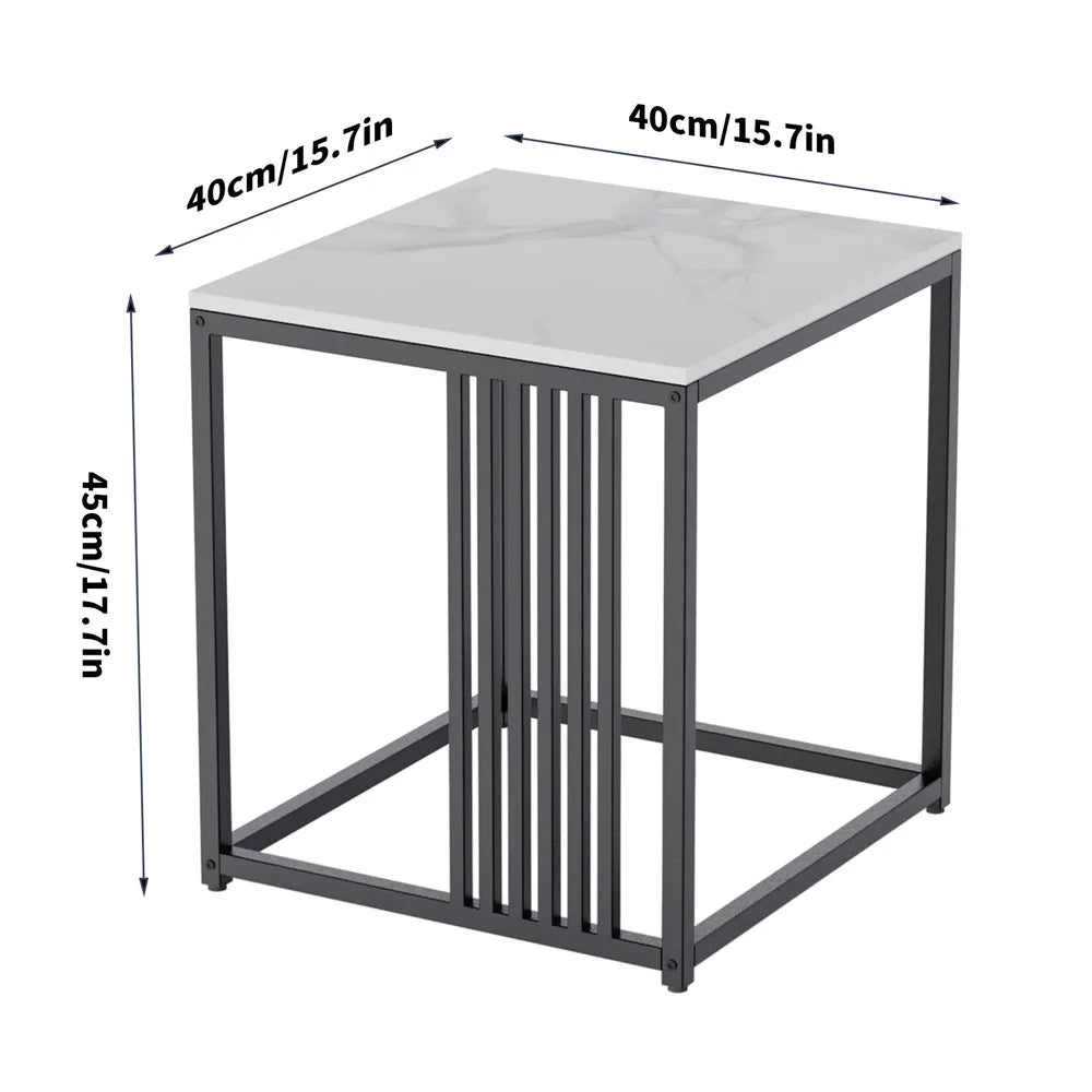 Console Table with Storage Shelf Entryway Sofa Table Narrow Hall Table Modern Living Room Furniture Design White 40x40x45cm