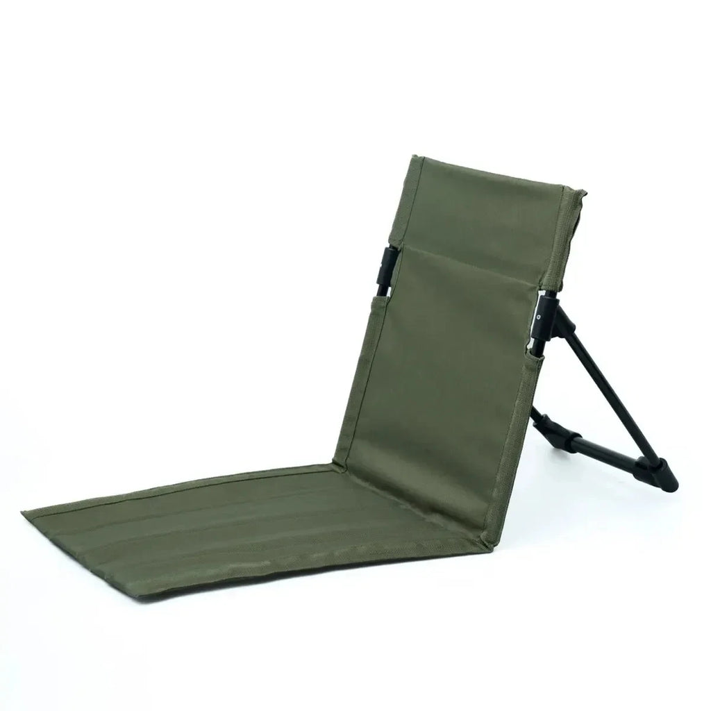 Camping Chair Foldable Outdoor Chair with Backrest Portable for Garden, Picnic, Beach Green 51x24cm