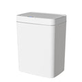Smart Bathroom Trash Can Automatic Bagging Electronic Garbage Bin Touchless Sensor Narrow Smart Home Waste Bin 15L White 26×18.5×30.5cm