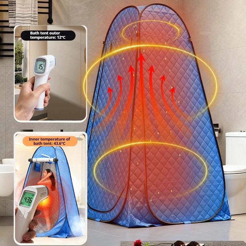 Portable Thermal Camping Tent Waterproof Changing Room Winter Shower Toilet Ice Fishing Outdoor Shelter 1.2 × 1.9m