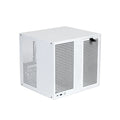 8 Bay NAS Computer Case MATX NAS Chassis with ATX Power Supply Support Full Height PCIe White 21.8L