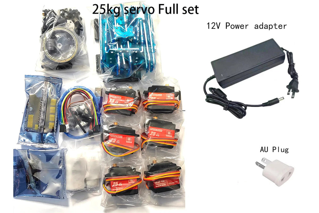 Robotic Arm Kit with APP Control Arduino Compatible Metal Robot Arm with 25KG Servos and Gripper Pro Set