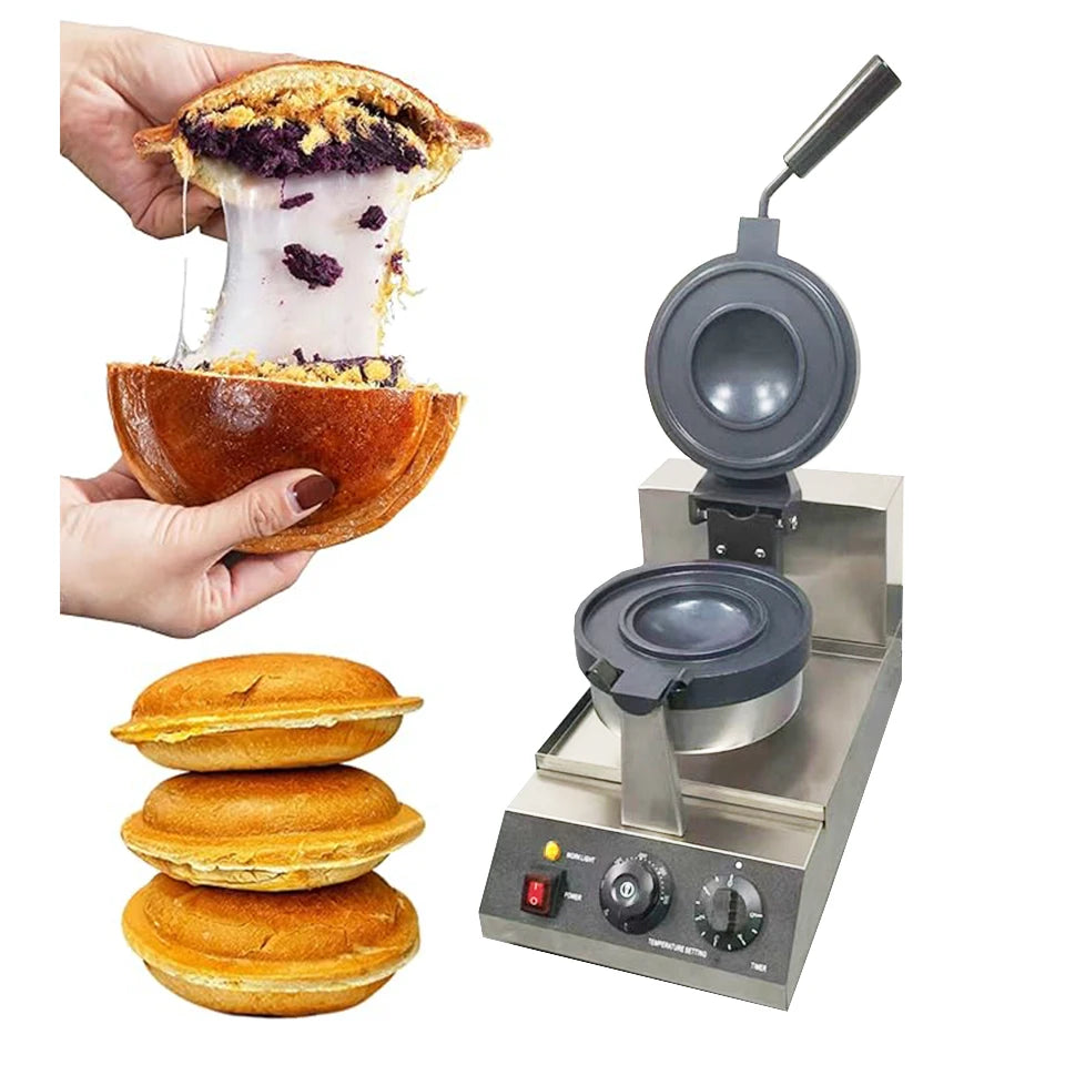 Electric UFO Burger Waffle Maker Pie and Ice Cream Sandwich Machine AU Plug 25 × 44.5 × 28cm