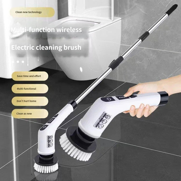 9 in 1 Electric Cleaning Brush Multifunction Rotating Scrubber Bathroom Floor Corner Gap Shower Glass Cleaner Tool
