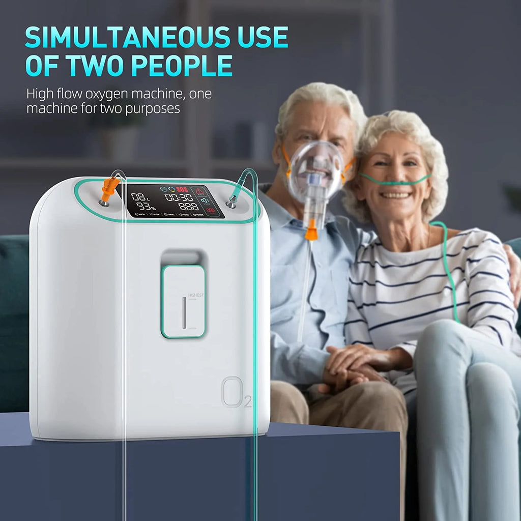 2-9L Adjustable Oxygen Concentrator 96% High Concentration 2-in-1 Home Care Oxygen Generator Nebulizer Machine AU Plug