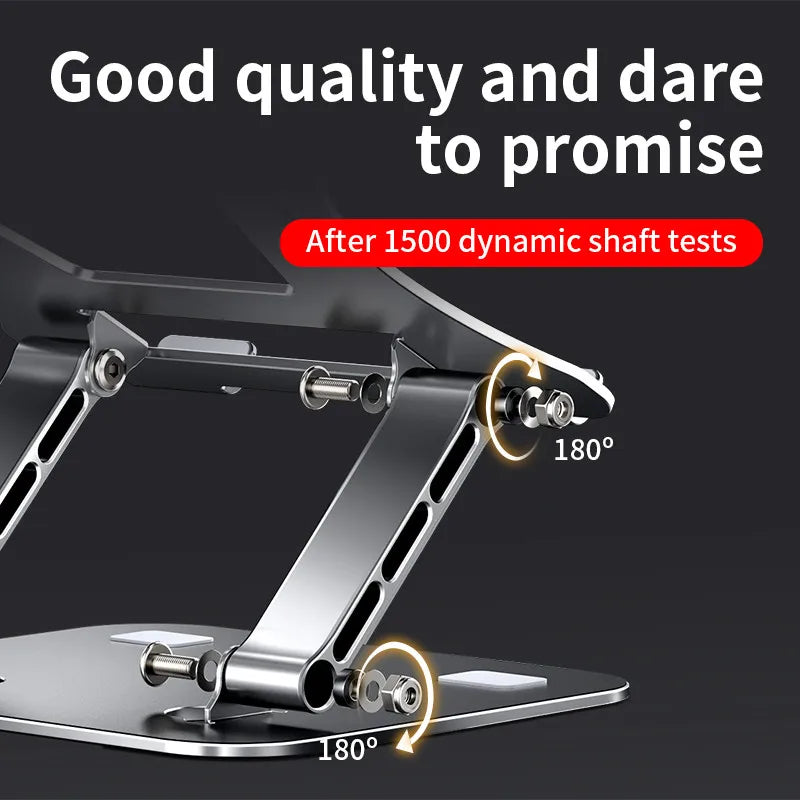 Adjustable Aluminum Alloy Laptop Tablet Stand Portable Folding Cooling Holder Support Desk Stand for Notebook N16 26×22.3×14cm