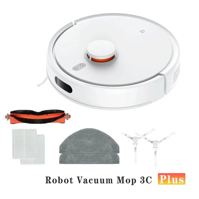 Robot Vacuum Cleaner and Mop Smart Laser Navigation 3C Plus with Accessories White AU Plug