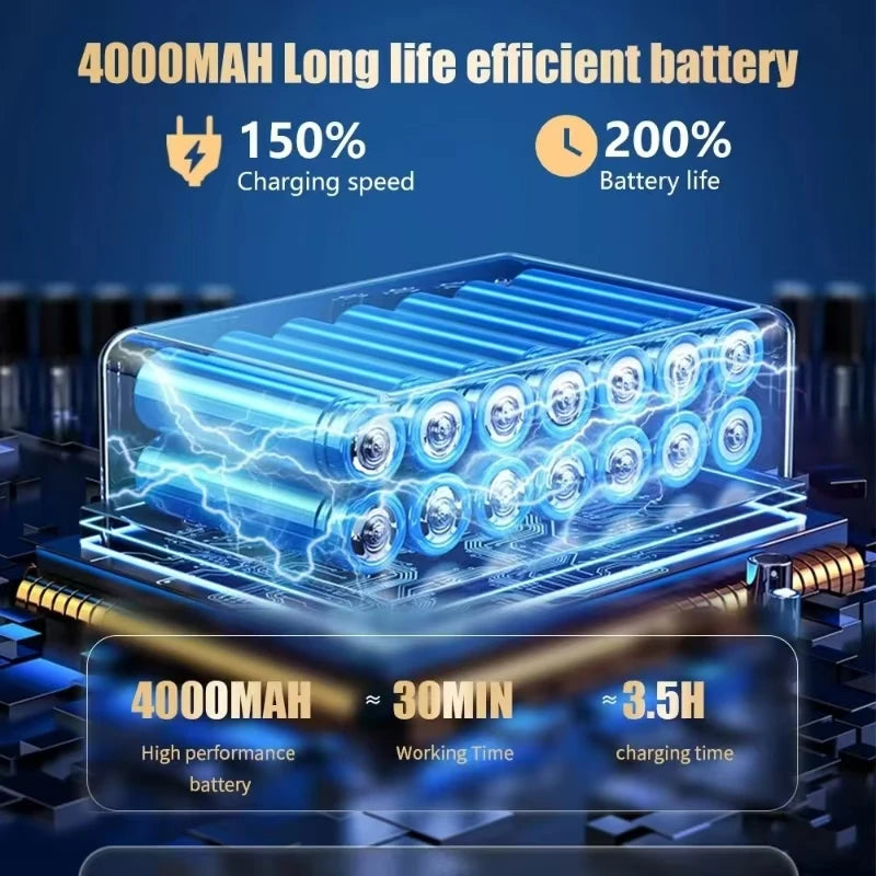 98000Pa Cordless Car Vacuum Cleaner Powerful Suction Handheld Portable Wireless Cleaning Machine Home Appliance Pro 4 HEPA Bag