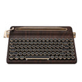 Mechanical Keyboard Wireless QMK VIA RGB Wood Grain for Mac & Windows with Cocoa Cream Linear Switches
