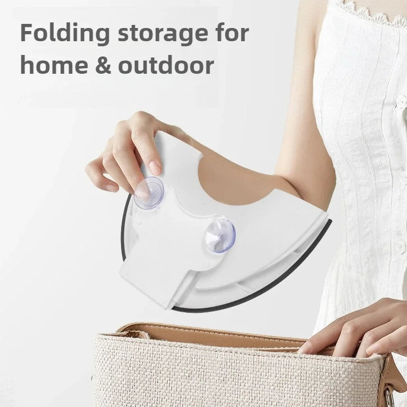 Upgraded Foldable Toddler Toilet Seat Portable Potty Training Seat with Urine Barrier Universal Family Toilet Seat Suction Cups
