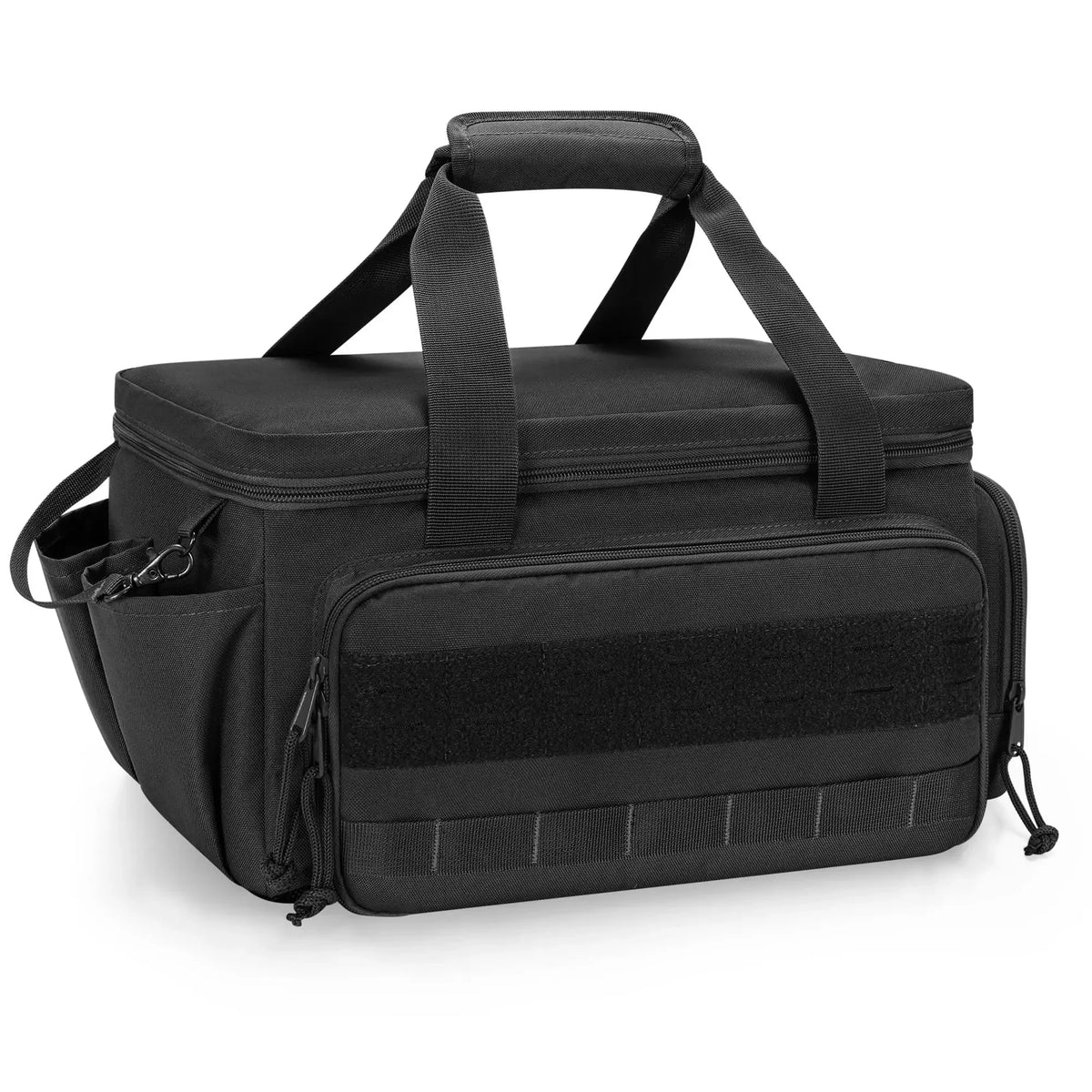 Heavy Duty Tactical Tool Bag Portable Organizer Non Slip Base Handyman Carpenter Tool Storage Case Durable Black