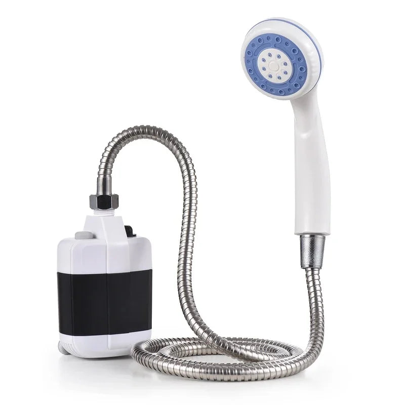 Portable Camping Shower USB Rechargeable Electric Shower Pump Outdoor Car Wash Garden Pet Cleaning Shower Head