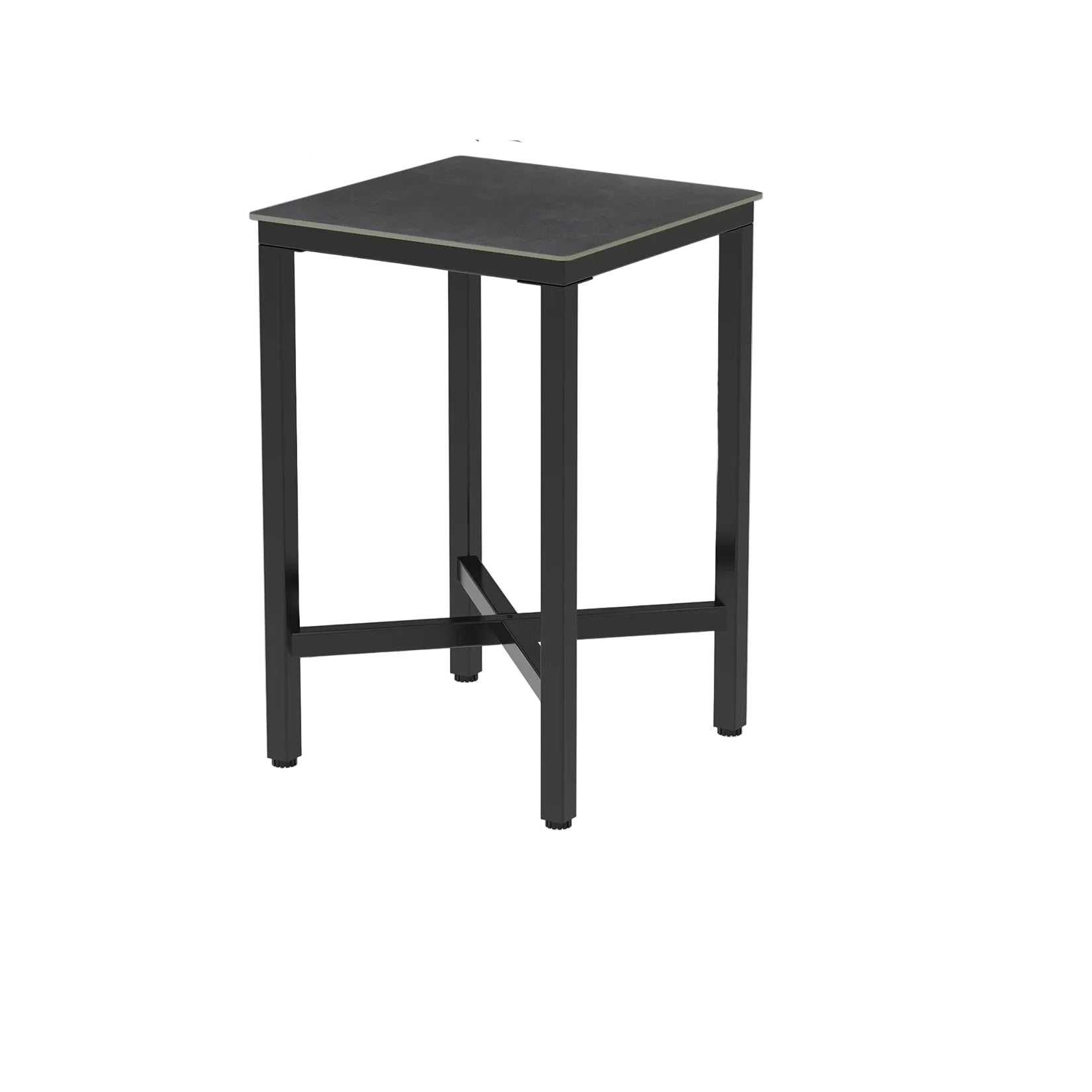 Bar Table 70x70x105cm Square Top Kitchen Table Restaurant Pub or Club Black