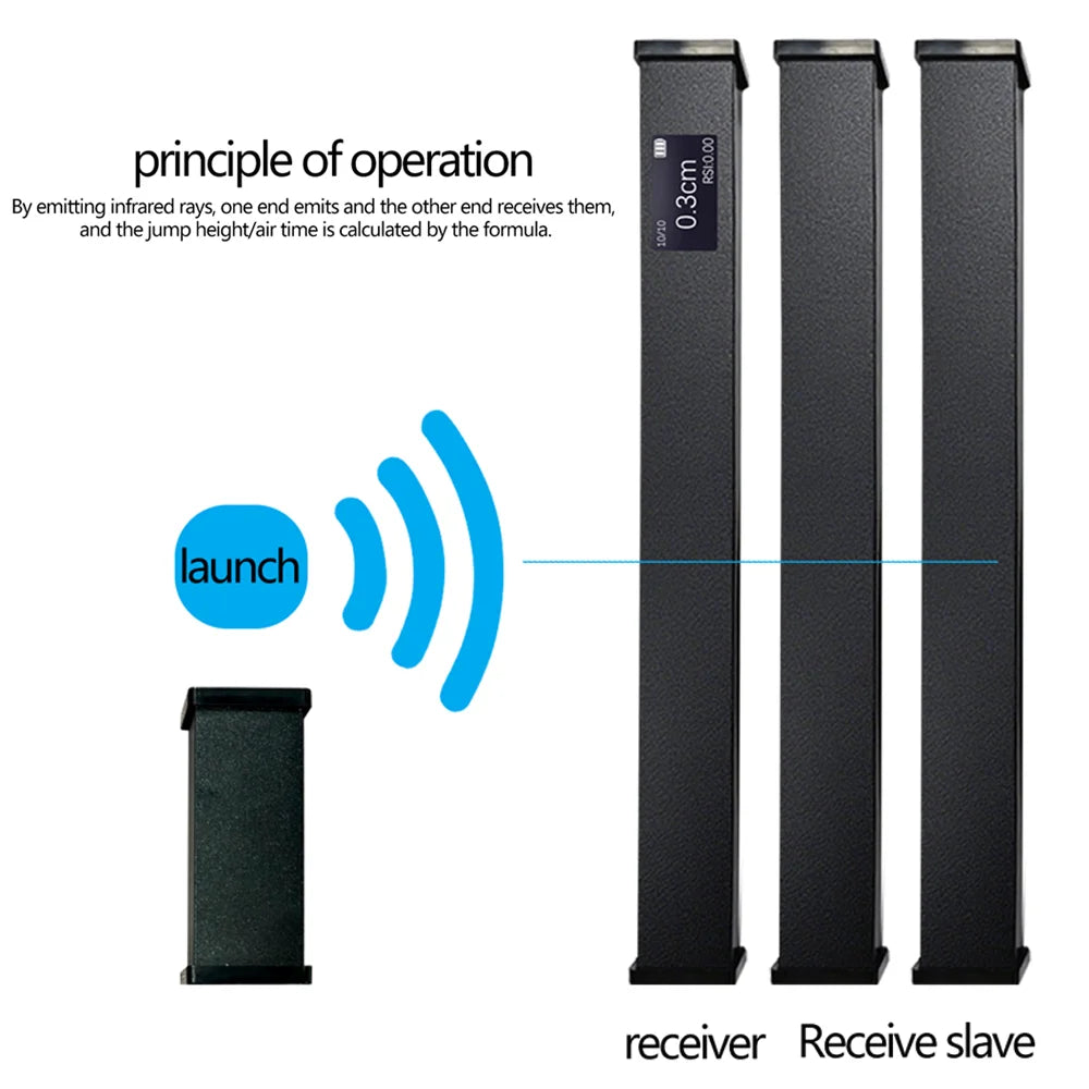 Jump Performance Sensor GT01 Bluetooth Jump Tester with RSI Ground Contact Time and Real Time Data Monitoring