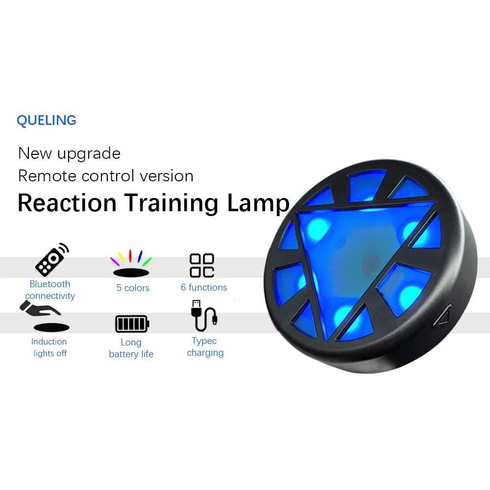 Remote Control Speed Training Lights Set of 4 Reaction Agility Reflex Training System Black 9 × 14 × 4cm