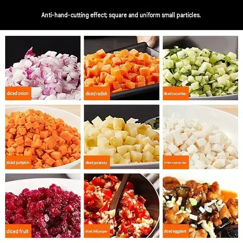 Home Electric Slicer Machine Commercial Vegetable Cutter Potato Shredder Radish Dicing Slicing Machine 6mm AU