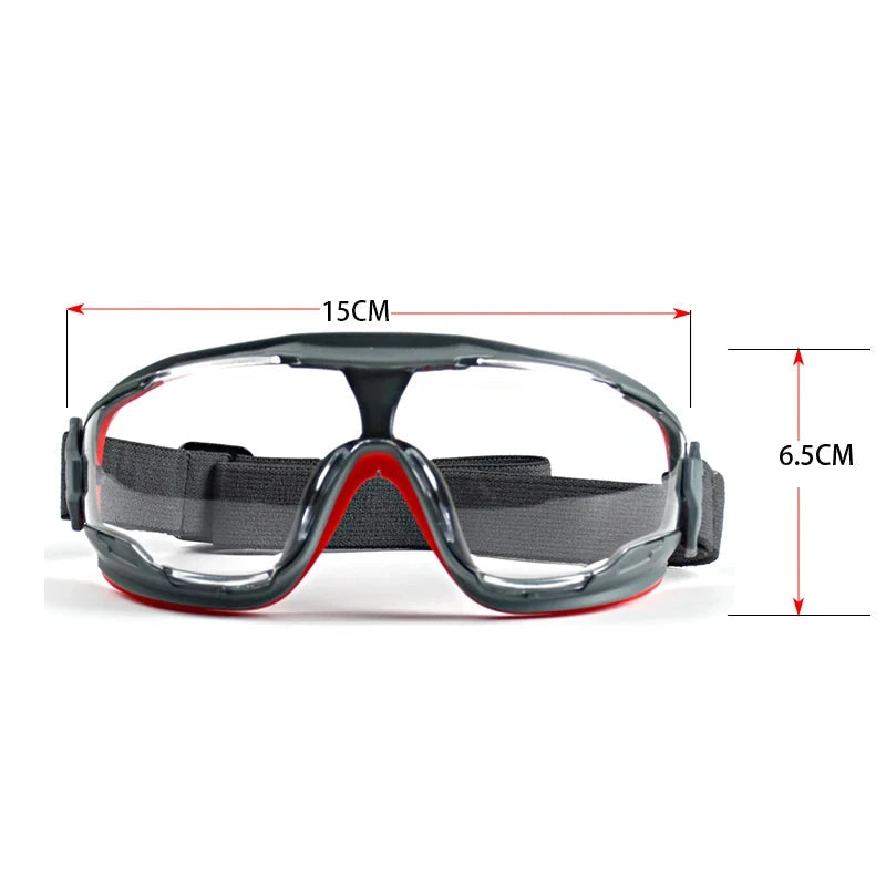 GA501 Protective Goggles Anti Fog Safety Glasses Anti Shock Riding Sport Labor Protection Airsoft Eyewear Clear 1PC