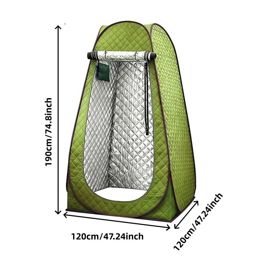 Portable Thermal Camping Tent Waterproof Changing Room Winter Shower Toilet Ice Fishing Outdoor Shelter 1.2 × 1.9m