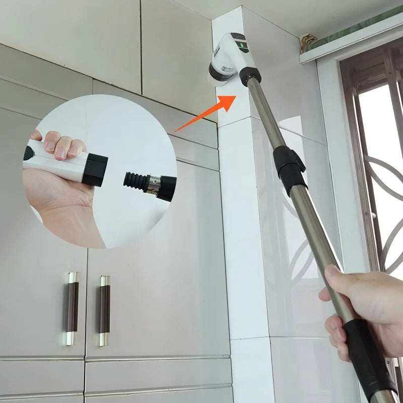 9 in 1 Electric Cleaning Brush Multifunction Rotating Scrubber Bathroom Floor Corner Gap Shower Glass Cleaner Tool