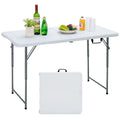 Folding Camping Table Outdoor Table Picnic Table Adjustable 55-90cm Height 1202x61cm For camping, picnics or parties
