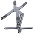 Foldable Laptop Stand 360° Rotation Adjustable Aluminum Alloy X Type Bracket Portable Holder for 25.4-43cm Laptops Gray