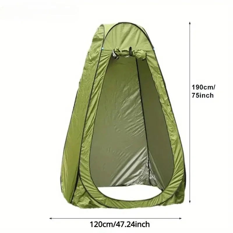 Camping Shower Tent Portable Privacy Shelter Outdoor Changing Toilet Tent Green 120x190cm
