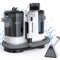 V6 13.5kPa Carpet Cleaner 1.75L Dual Tank Deep Cleaning Machine 5m Cord 1.7m Hose Sofa Mattress Car Seat Black AU