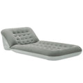 Foldable Inflatable Interior Air Mattress Adjustable Sofa Bed in Grey