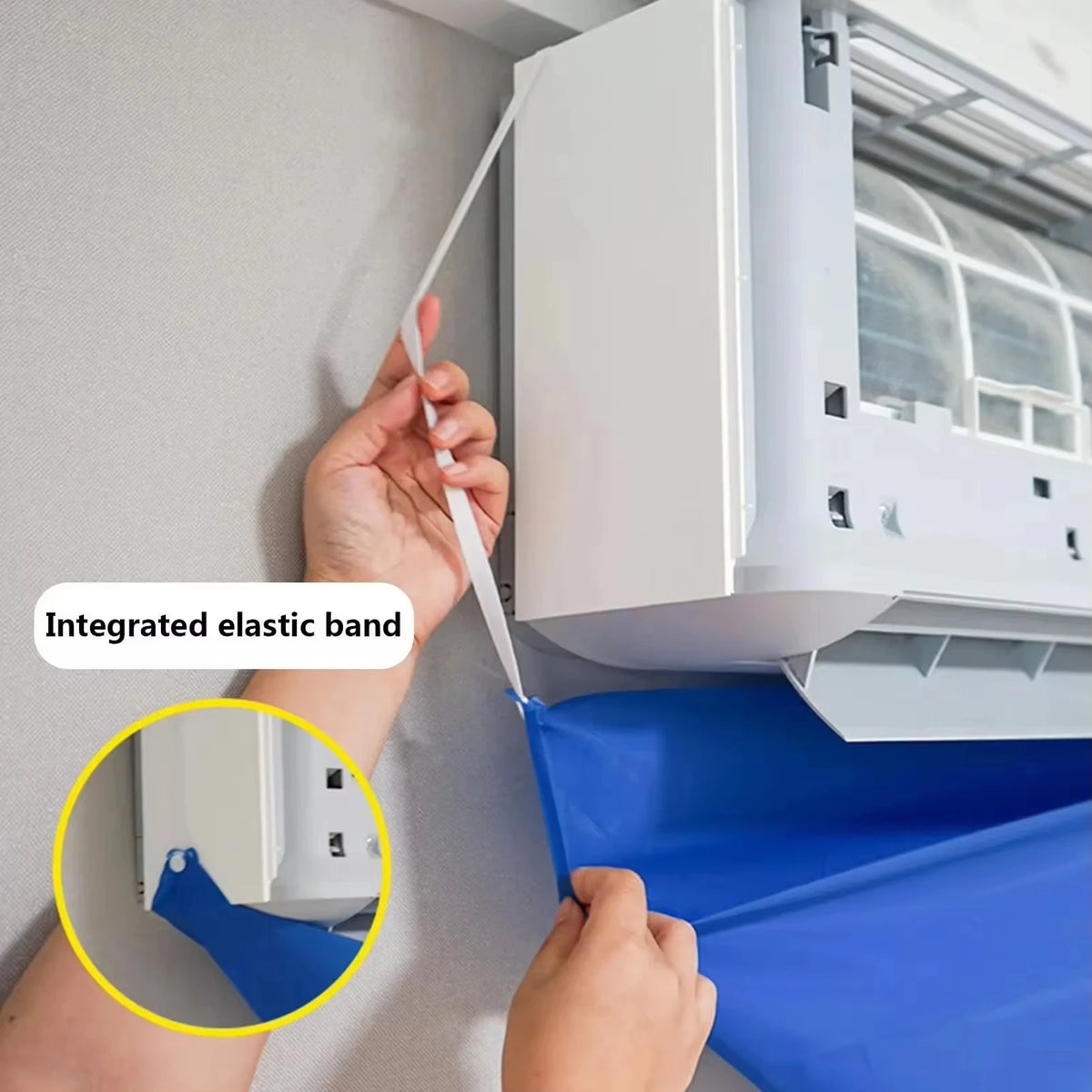 PVC Air Conditioner Cleaning Kit Split AC Cleaning Tools Set with Washing Bag Accessories for 1-1.5P Hanging Air Conditioner 5pcs
