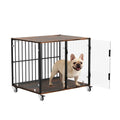 Dog Kennel Welded Metal Playpen Large Animal Cage for Outdoor And Indoor Use Pet 77x60x65cm