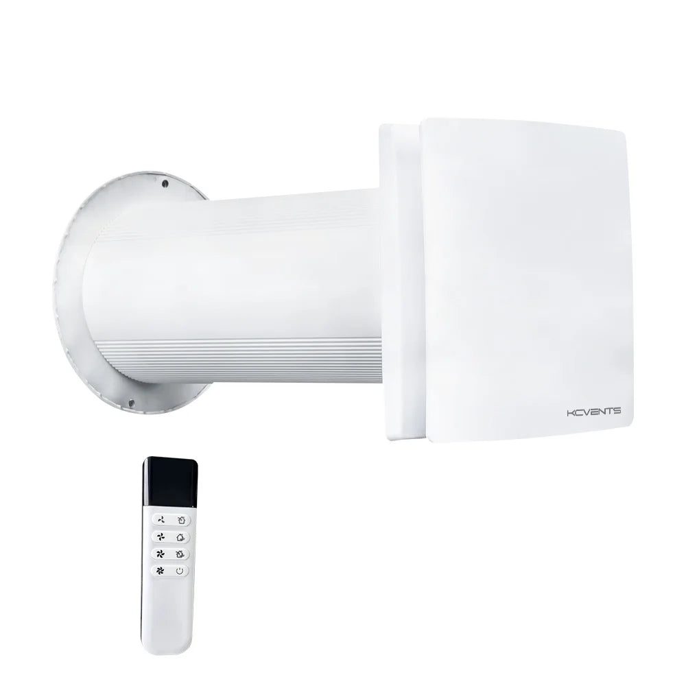 VT100 Heat Recovery Ventilation System HRV Recuperator Wireless Remote Control Air Ventilator Energy Recovery Unit AU 31×16.5×16.5cm