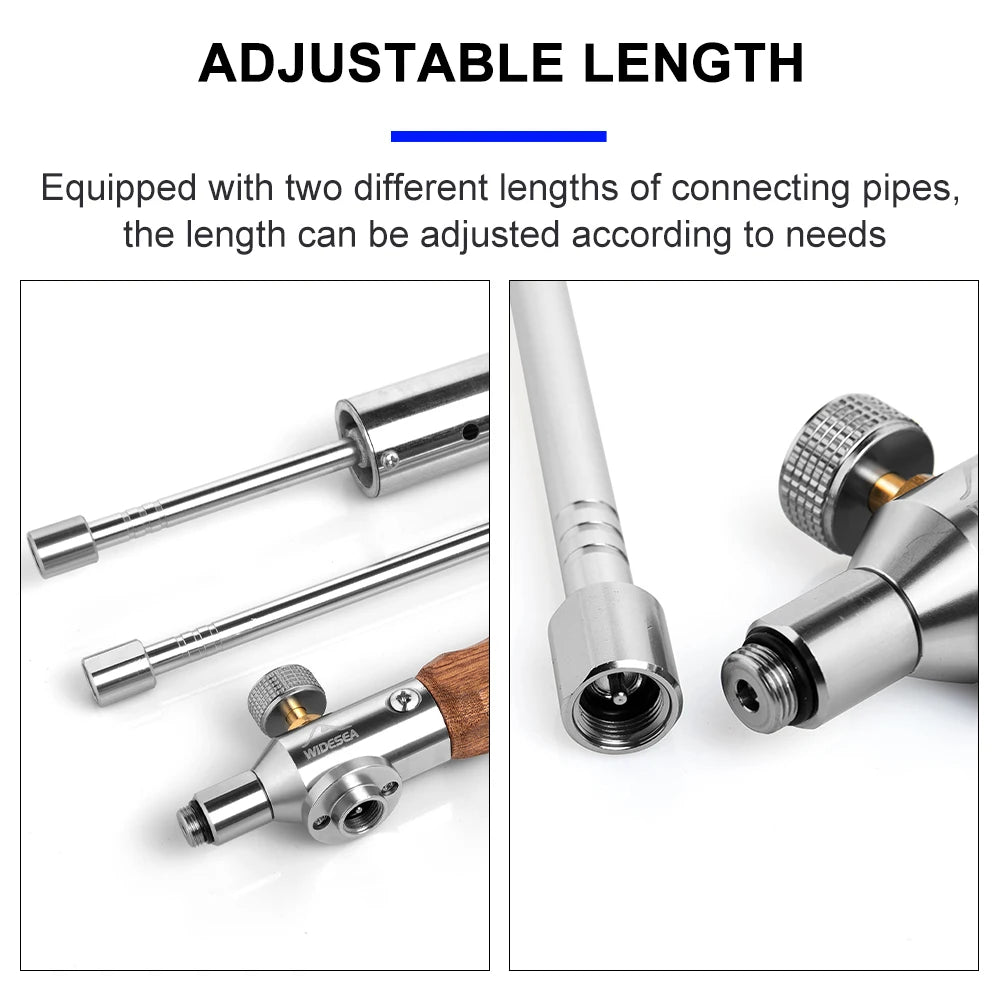 Long Handle Stainless Steel Outdoor Fire Starter Detachable Portable BBQ Camping Ignition Tool Easy Carry 57.5cm