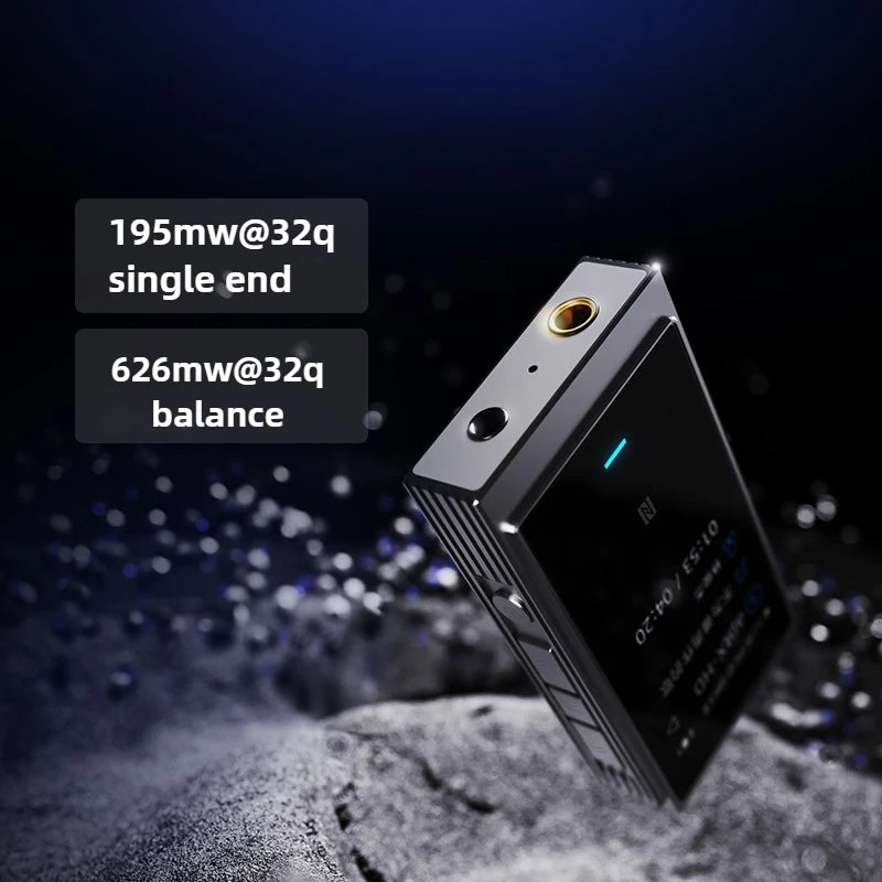 Portable USB DAC Headphone Amplifier Hi-Res Bluetooth 5.2 Dual ES9069Q Audio Dongle for Car & Mobile 7x3.9x1.4cm