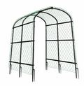 U-Frame Garden Trellis Climbing Plant Trellis Vine Support Freestanding Black & Green 105 × 162 × 160 cm