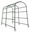 U-Frame Garden Trellis Climbing Plant Trellis Vine Support Freestanding Black & Green 120 × 182 × 222 cm