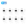 8pcs WiFi Water Leak Sensor 130DB Flood Detector Smart Life APP Alert Alarm Home Security Water Leakage Monitor 3.6×8.9cm