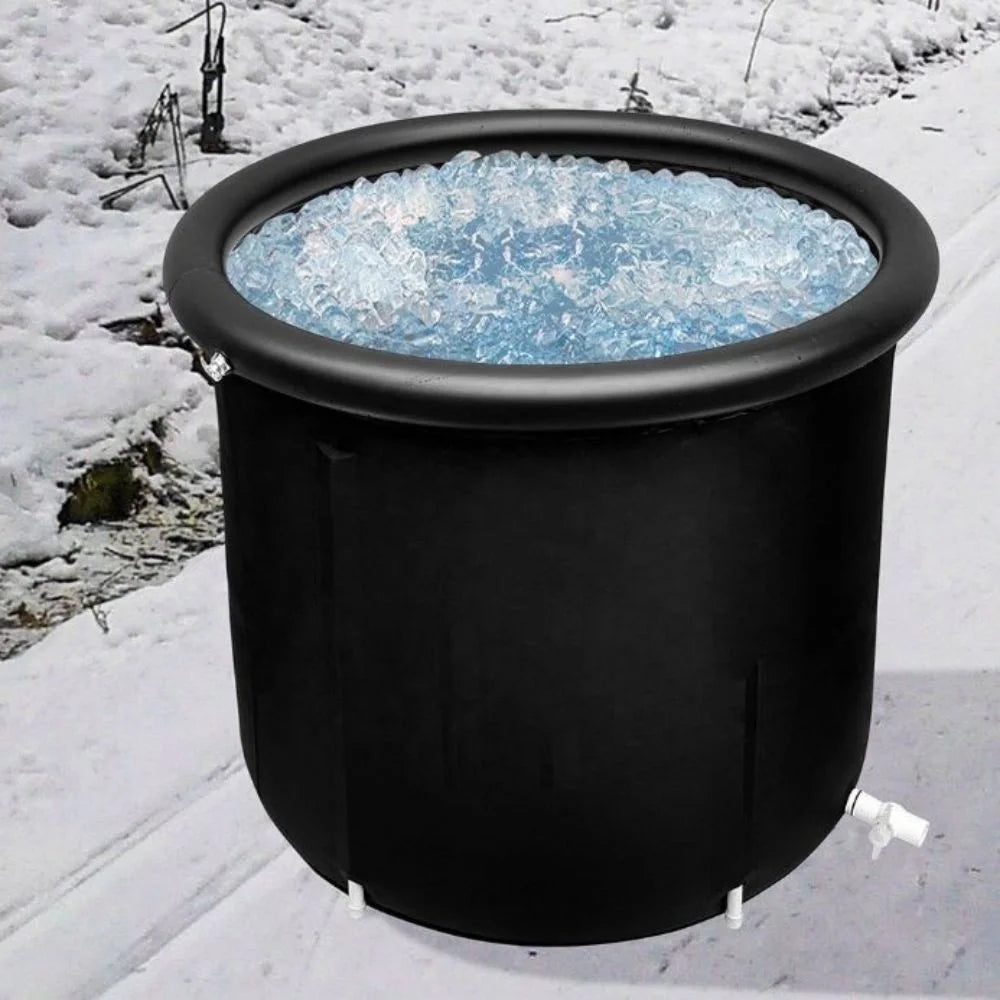 Portable Ice Bath Collapsible Bathtub Large Adult Cold Plunge Tub Outdoor Water Therapy Inflatable Bath Bucket