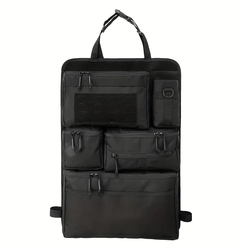 Multifunctional Car Rear Seat Storage Bag Tactical Luggage Organizer Hanging Backseat Organizer Black Travel Bag
