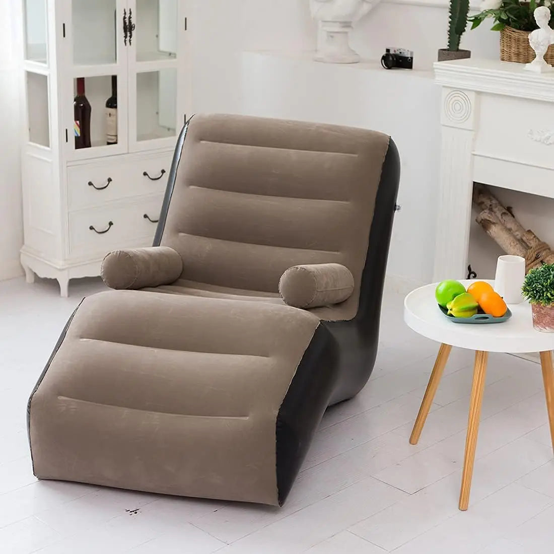 Inflatable Folding Lazy Sofa Lounge Chair Coffee 140 x 85 x 80 cm